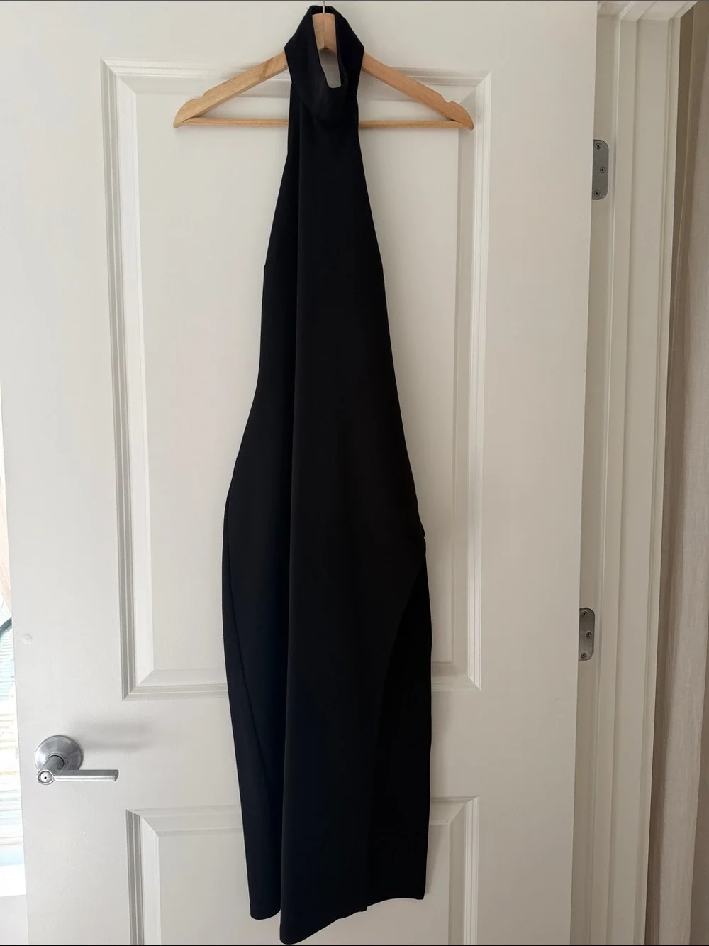 Tobi Black Halter Midi Dress
